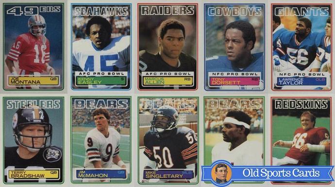 Most Valuable 1983 Topps Football Cards