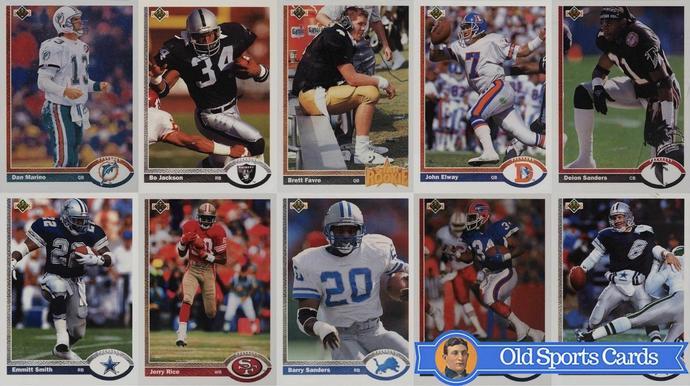 Most Valuable 1991 Upper Deck Football Cards