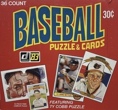 Unopened Box of 1983 Donruss Baseball Cards Unopened Box of 1983 Donruss Baseball Cards