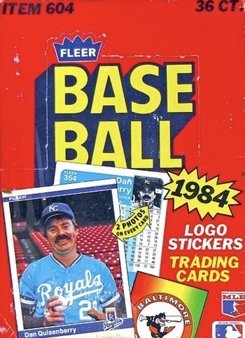 Unopened Box of 1984 Fleer Baseball Cards