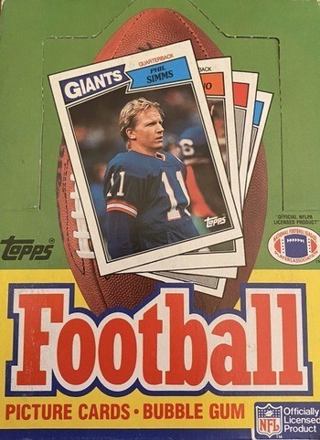 Unopened Box of 1987 Topps Football Cards
