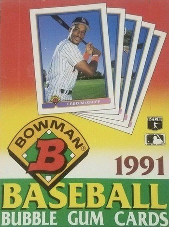 Unopened Box of 1991 Bowman Baseball Cards Unopened Box of 1991 Bowman Baseball Cards