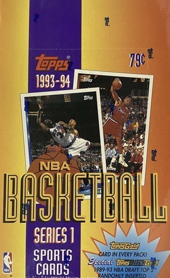 Unopened Box of 1993 Topps Basketball Cards