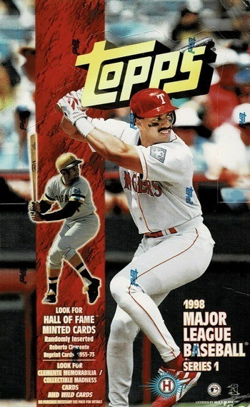 Unopened Box of 1998 Topps Baseball Cards Unopened Box of 1998 Topps Baseball Cards