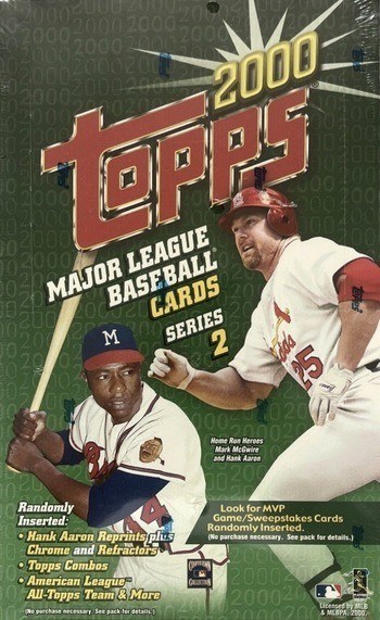 Unopened Box of 2000 Topps Baseball Cards Unopened Box of 2000 Topps Baseball Cards