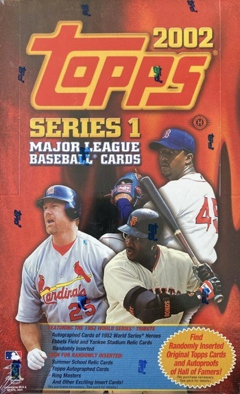 Unopened Box of 2002 Topps Baseball Cards