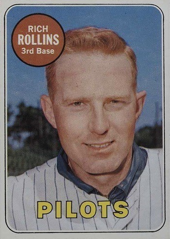 1969 Topps #451 Rich Rollins White Letter Baseball Card