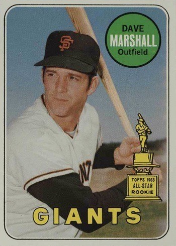 1969 Topps #464 Dave Marshall White Letters Baseball Card
