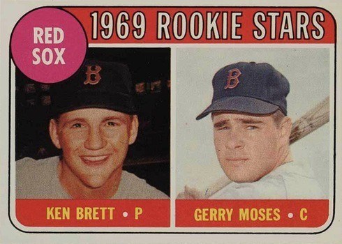 1969 Topps #476 Red Sox Team Card With Yellow Letters