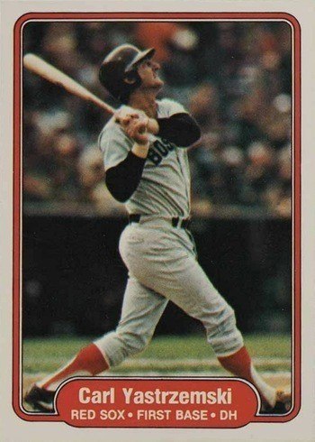 1982 Fleer #312 Carl Yastrzemski Baseball Card