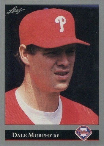 1992 Leaf #527 Dale Murphy Baseball Card 1992 Leaf #527 Dale Murphy Baseball Card
