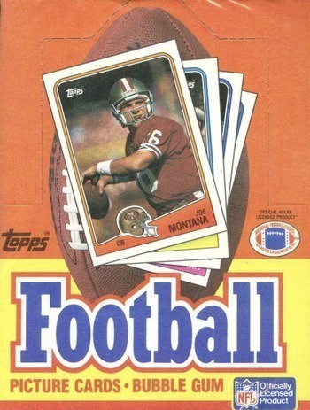 Unopened Box of 1988 Topps Football Cards