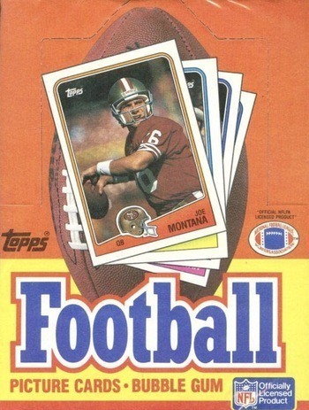 Unopened Box of 1988 Topps Football Cards Unopened Box of 1988 Topps Football Cards