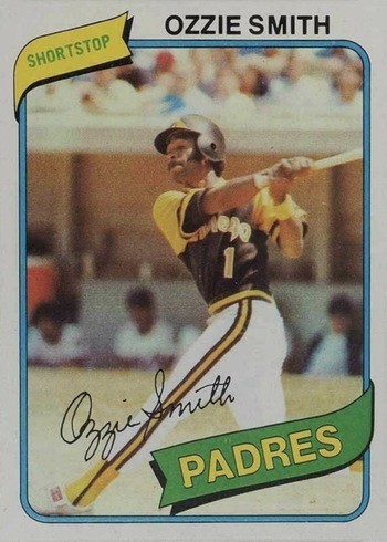 1980 Topps #393 Ozzie Smith Baseball Card 1980 Topps #393 Ozzie Smith Baseball Card