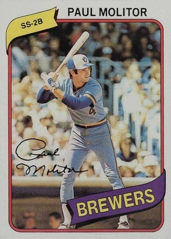 1980 Topps #406 Paul Molitor Baseball Card