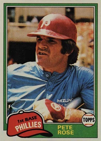 1981 Topps #180 Pete Rose Baseball Card 1981 Topps #180 Pete Rose Baseball Card