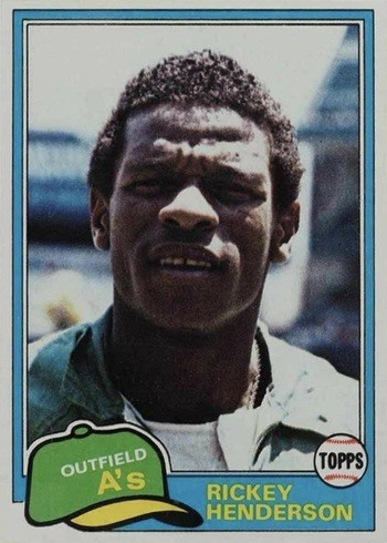 1981 Topps #261 Rickey Henderson Baseball Card 1981 Topps #261 Rickey Henderson Baseball Card