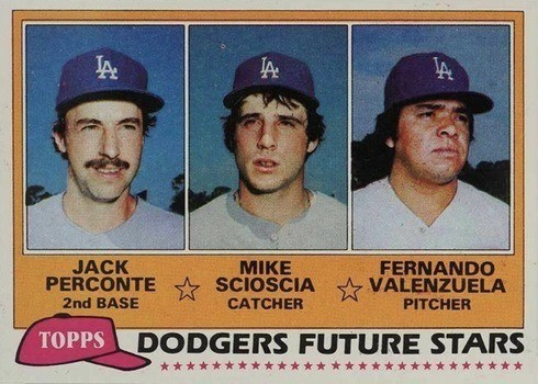 1981 Topps #302 Dodgers Future Stars Fernando Valenzuela Rookie Card