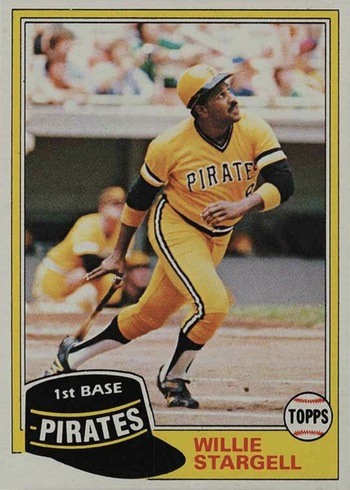 1981 Topps #380 Willie Stargell Baseball Card 1981 Topps #380 Willie Stargell Baseball Card