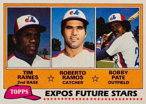 1981 Topps #479 Expos Future Stars Tim Raines Rookie Card 1981 Topps #479 Expos Future Stars Tim Raines Rookie Card