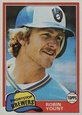 1981 Topps #515 Robin Yount Baseball Card 1981 Topps #515 Robin Yount Baseball Card