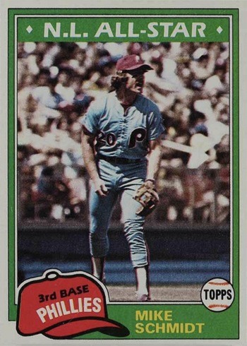 1981 Topps #540 Mike Schmidt Baseball Card 1981 Topps #540 Mike Schmidt Baseball Card