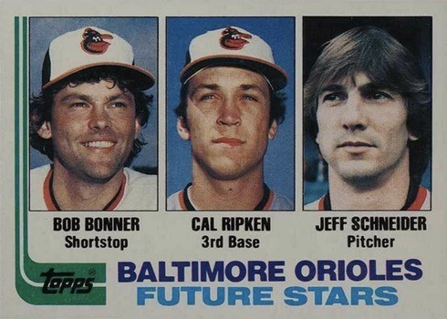 1982 Topps #21 Orioles Future Stars Cal Ripken Jr. Rookie Card