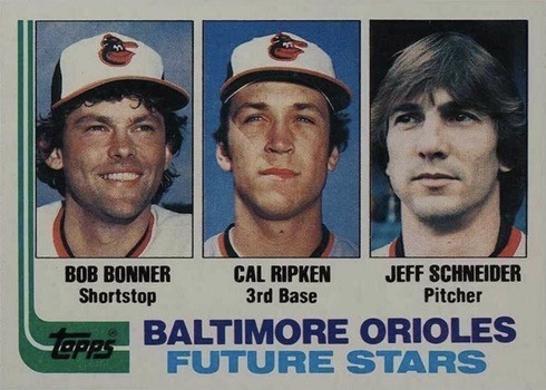 1982 Topps #21 Orioles Future Stars Cal Ripken Jr. Rookie Card 1982 Topps #21 Orioles Future Stars Cal Ripken Jr. Rookie Card