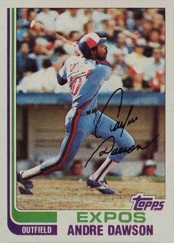 1982 Topps #540 Andre Dawson Baseball Card