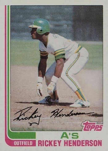 1982 Topps #610 Rickey Henderson Baseball Card