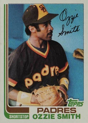 1982 Topps #95 Ozzie Smith Baseball Card 1982 Topps #95 Ozzie Smith Baseball Card