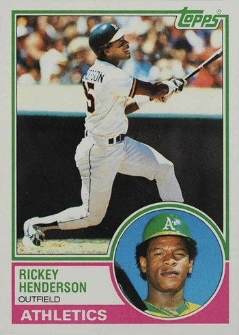 1983 Topps #180 Rickey Henderson Baseball Card