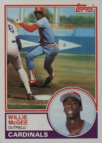 1983 Topps #49 Willie McGee Rookie Card