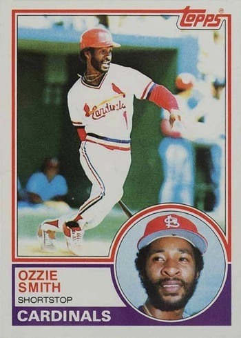 1983 Topps #540 Ozzie Smith Baseball Card 1983 Topps #540 Ozzie Smith Baseball Card