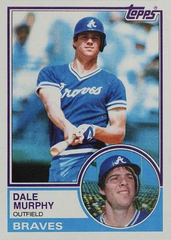 1983 Topps #760 Dale Murphy Baseball Card 1983 Topps #760 Dale Murphy Baseball Card