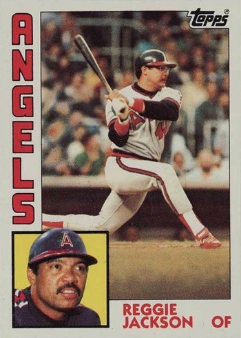 1984 Topps #100 Reggie Jackson Baseball Card