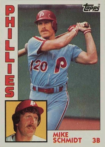 1984 Topps #700 Mike Schmidt Baseball Card 1984 Topps #700 Mike Schmidt Baseball Card