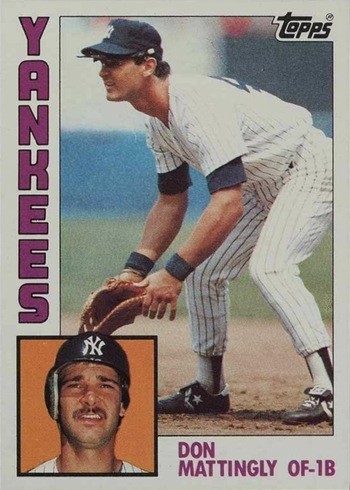 1984 Topps #8 Don Mattingly Rookie Card 1984 Topps #8 Don Mattingly Rookie Card