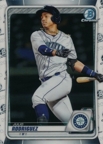 2020 Bowman Chrome #BCP175 Julio Rodriguez Baseball Card