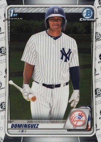 2020 Bowman Chrome #BCP8 Jasson Dominguez Baseball Card