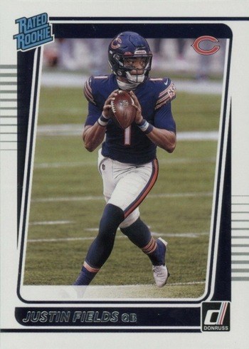 2021 Donruss #253 Justin Fields Rated Rookie Card