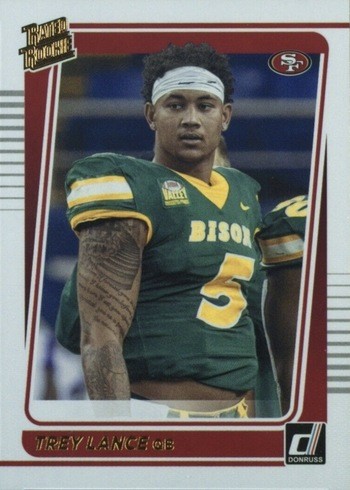 2021 Donruss #254 Trey Lance Rookie Card Portrait