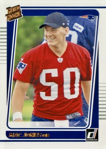 2021 Donruss #255 Mac Jones Rated Rookie Card Portrait