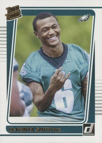 2021 Donruss #261 DaVonta Smith Rated Rooke Card Portrait