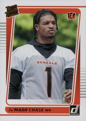 2021 Donruss #262 Ja'Marr Chase Rated Rookie Card Portrait
