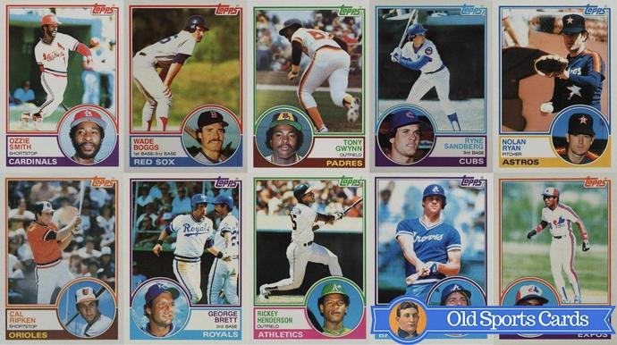 Most Valuable 1983 Topps Baseball Cards Most Valuable 1983 Topps Baseball Cards