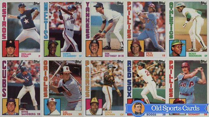 Most Valuable 1984 Topps Baseball Cards