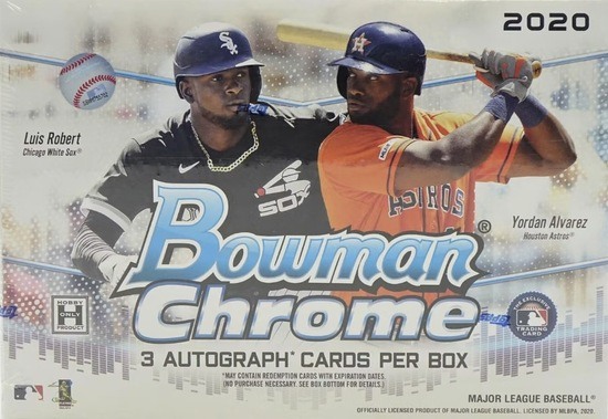 Unopened Box of 2020 Bowman Chrome Baseball Cards