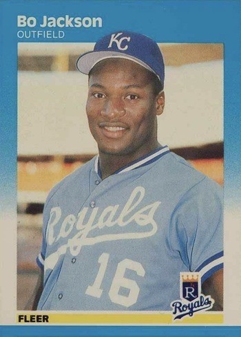 1987 Fleer Glossy #369 Bo Jackson Rookie Card 1987 Fleer Glossy #369 Bo Jackson Rookie Card