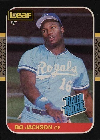 1987 Leaf #35 Bo Jackson Rookie Card 1987 Leaf #35 Bo Jackson Rookie Card